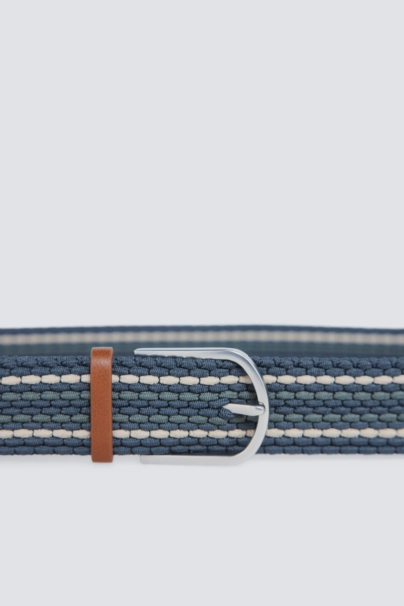 Outlet Springfield Ceinture tressée à rayures bleu
