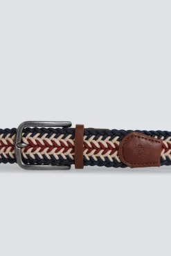 Clearance Springfield Ceinture tressée tricolore bleu