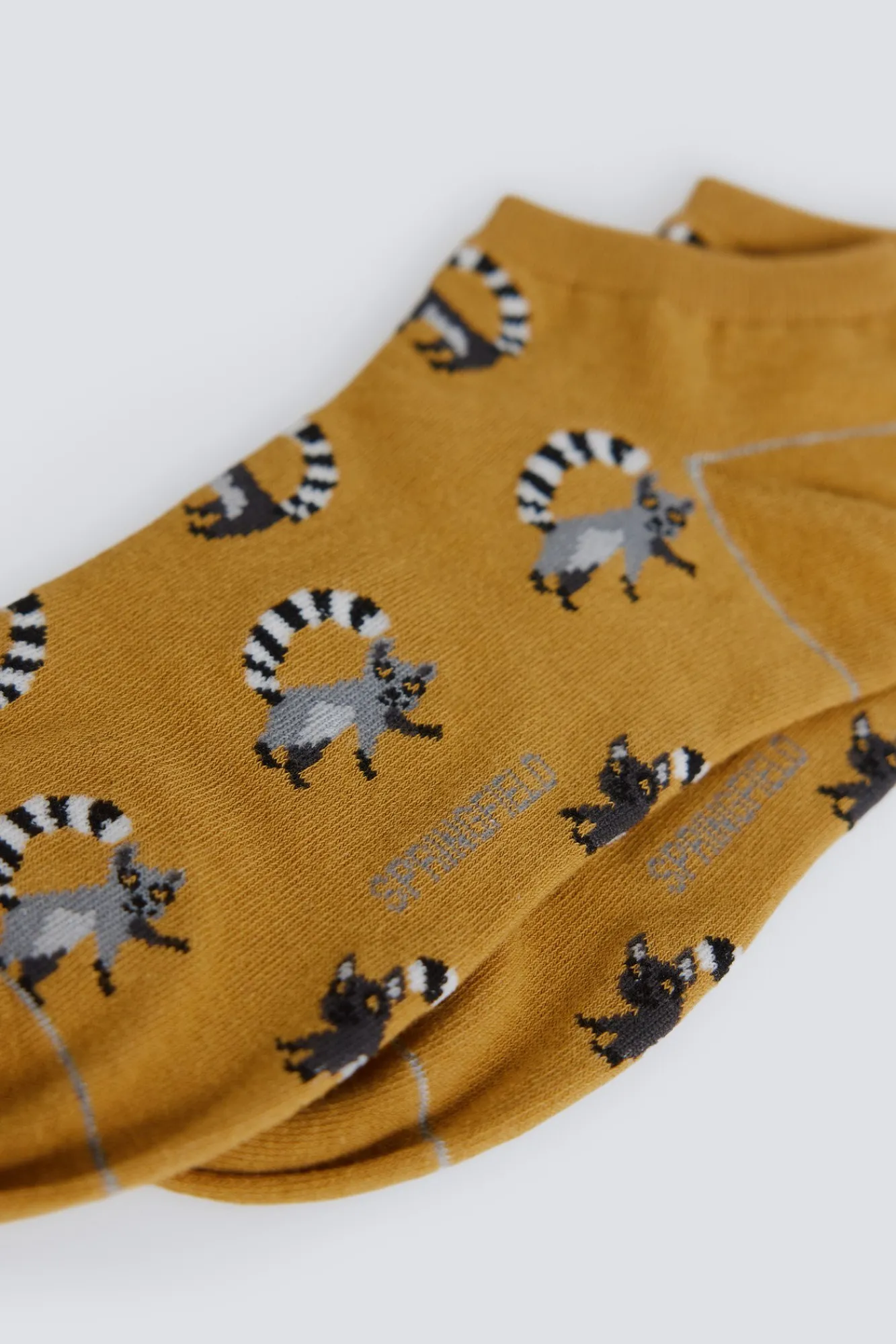 Springfield Chaussette cheville à lémur imprimé