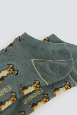 Springfield Chaussette cheville chien bleu