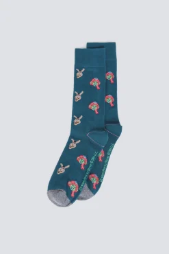 Springfield Chaussette haute Fiona et Asno vert