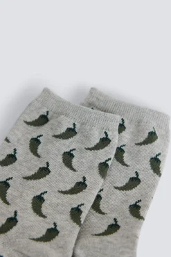Online Springfield Chaussette longue &agrave; motifs poivrons gris