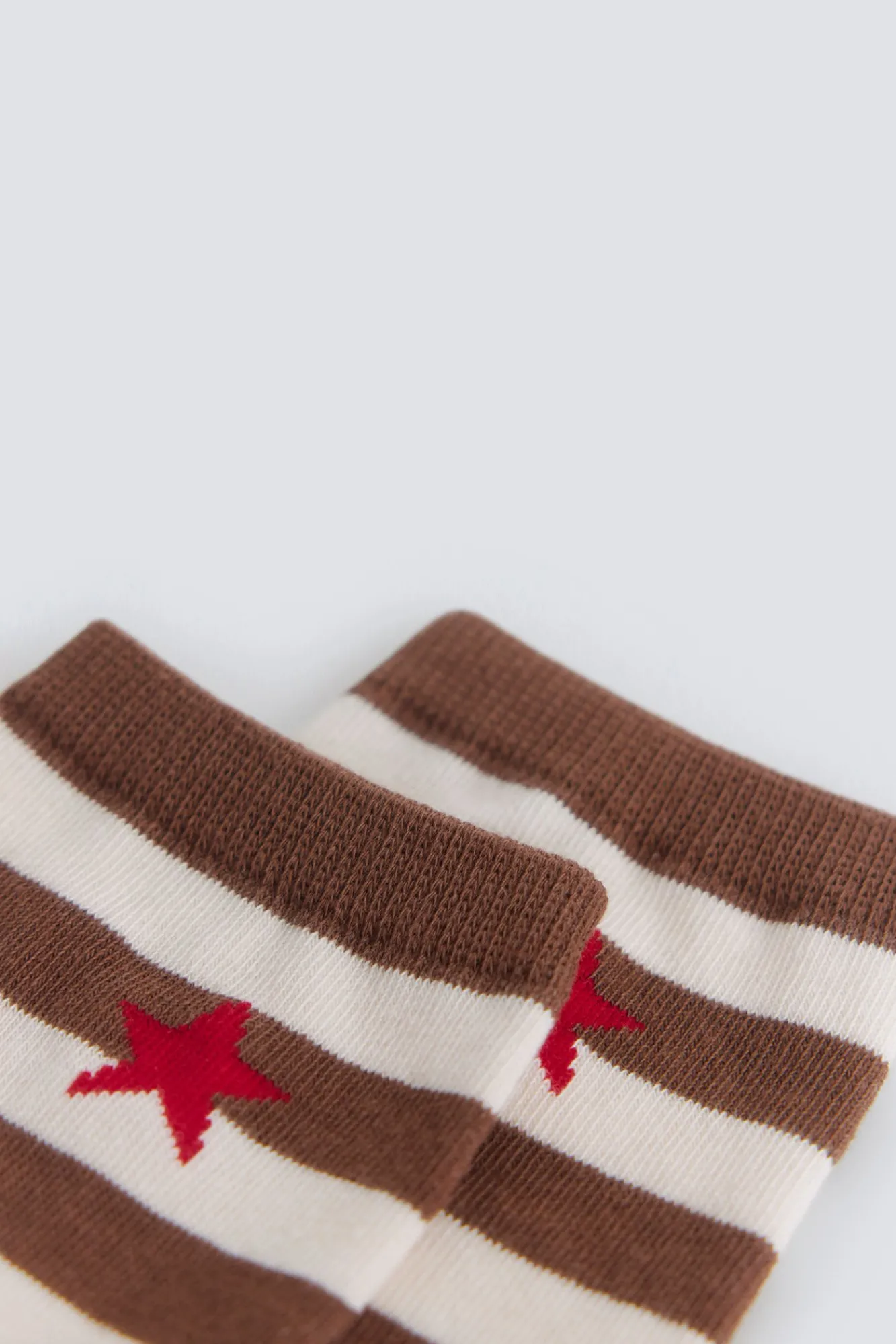 Outlet Springfield Chaussette longue à rayures étoile marron
