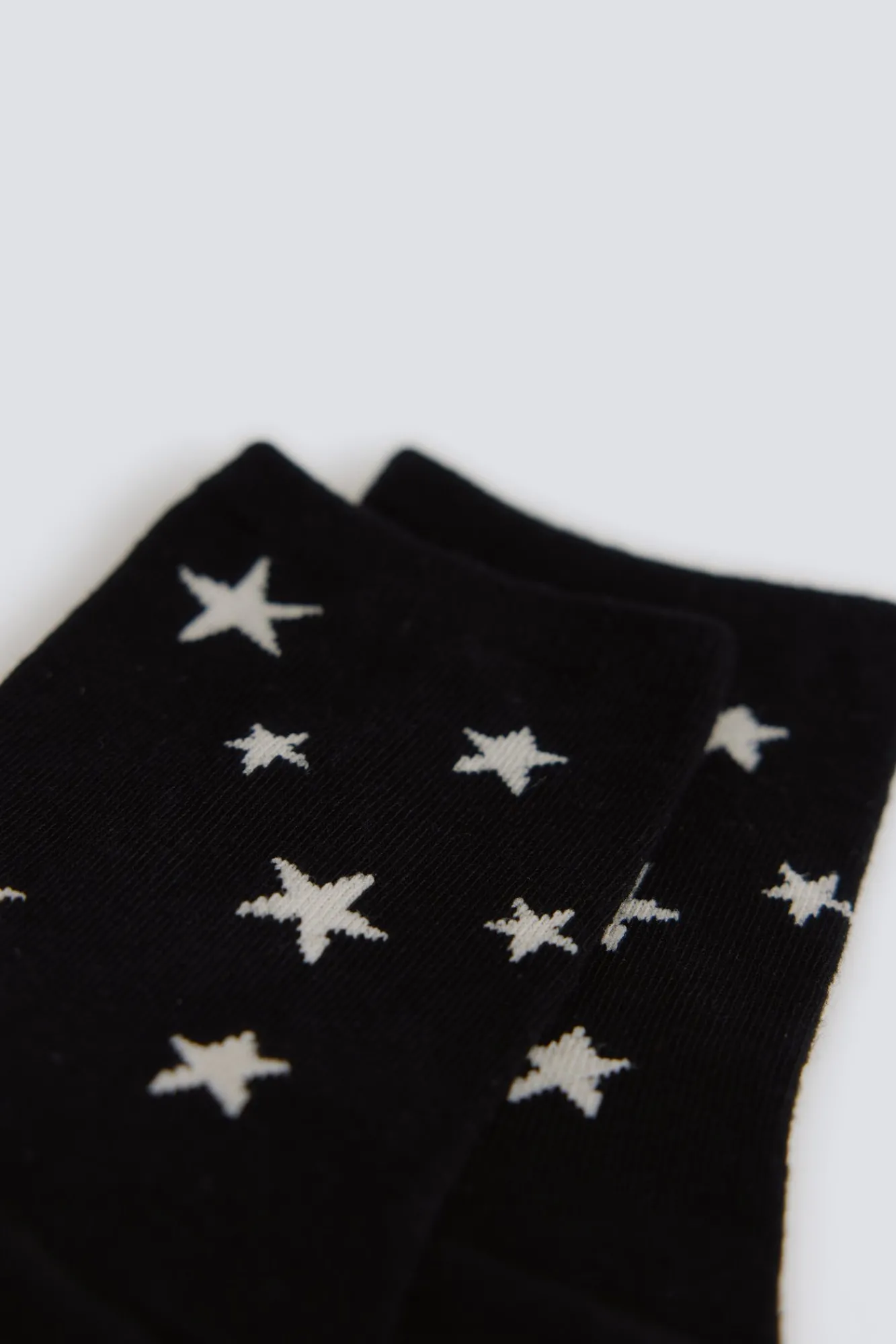 New Springfield Chaussette longue à étoiles noir