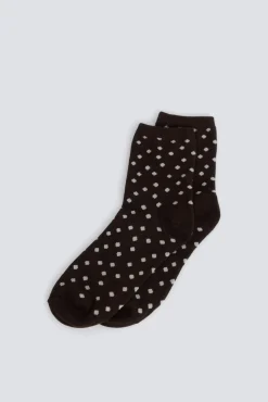 Clearance Springfield Chaussette longue &agrave; pois nude