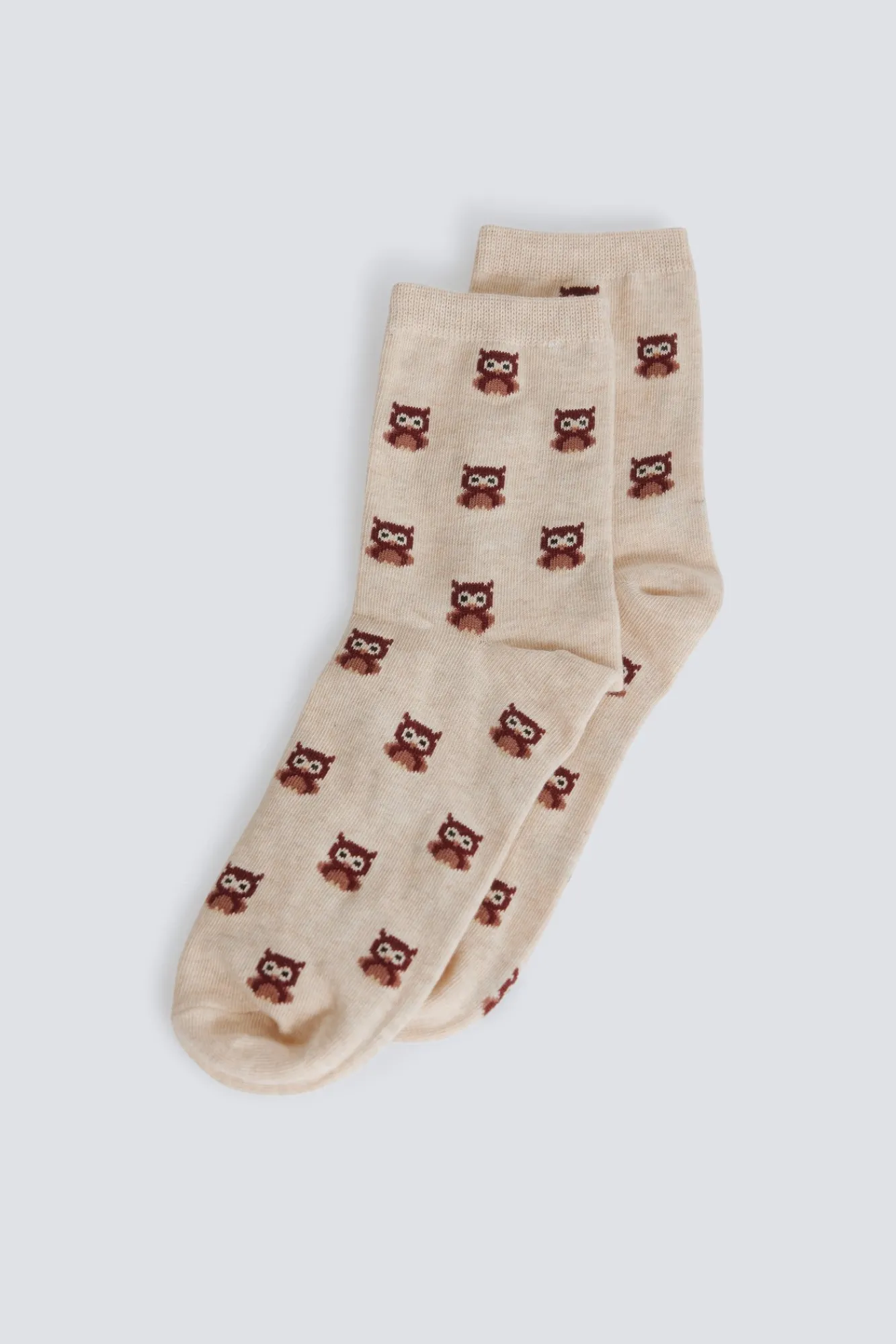 Sale Springfield Chaussette longue à hiboux nude