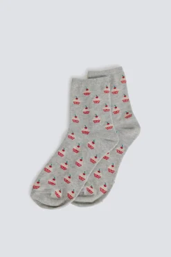 Online Springfield Chaussette longue cupcake gris