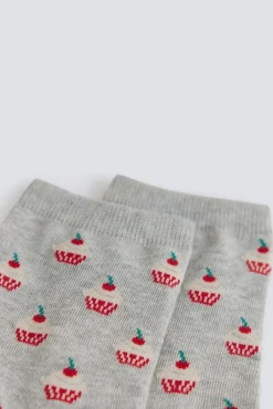 Online Springfield Chaussette longue cupcake gris