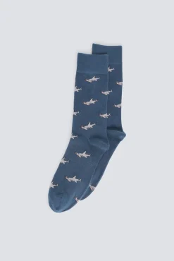 Hot Springfield Chaussette longue requin-marteau bleu