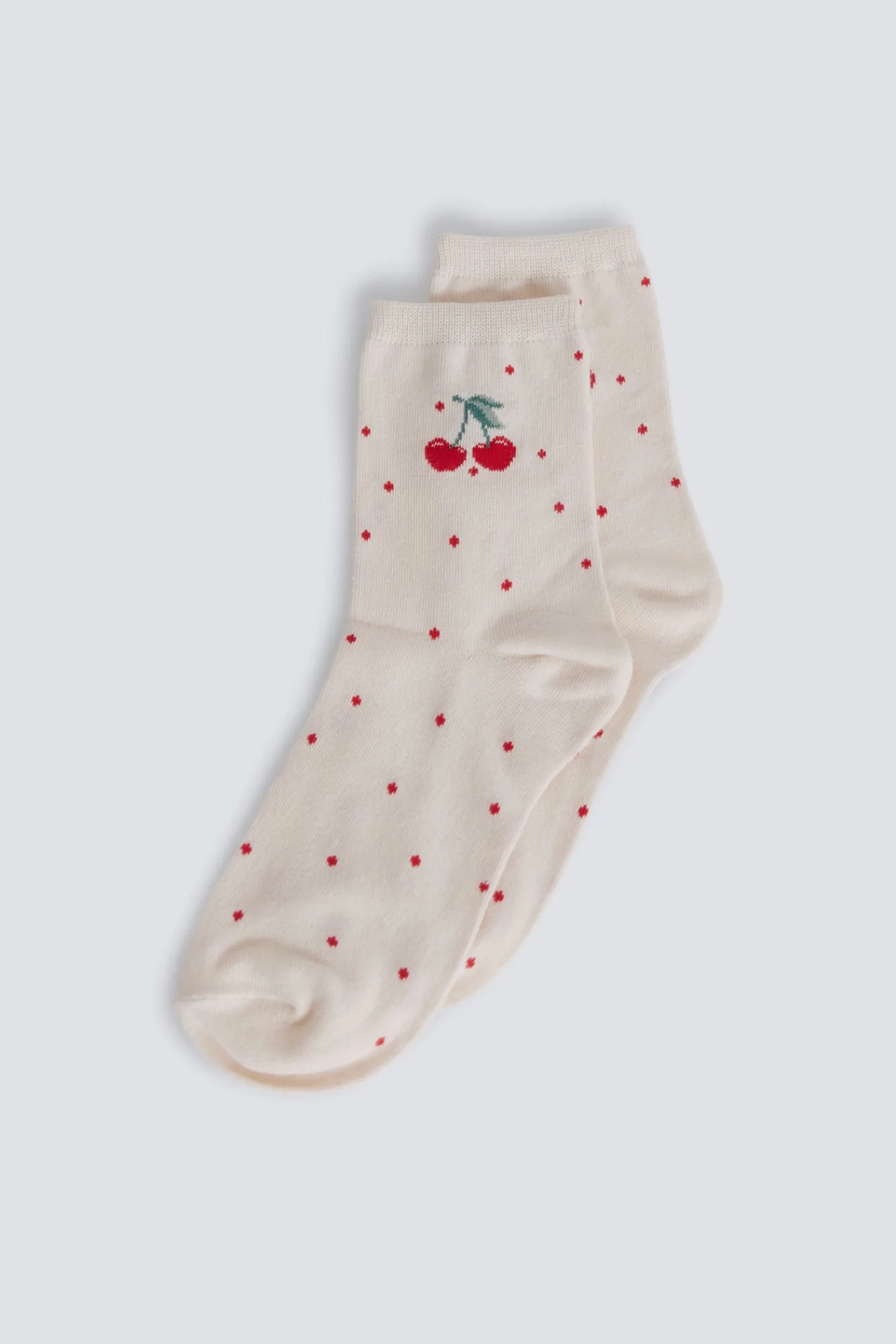 Hot Springfield Chaussettes longues à cerises marron