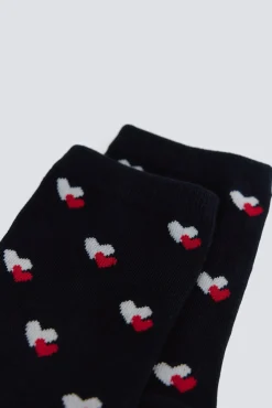 Online Springfield Chaussettes longues &agrave; c&oelig;urs bleu