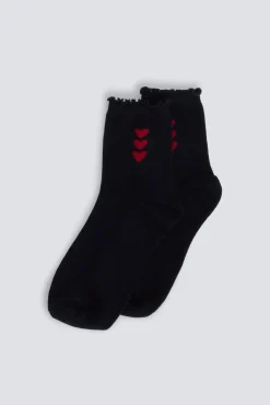 Best Springfield Chaussettes longues à cœurs bleu
