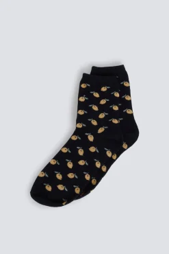 Sale Springfield Chaussettes longues citrons bleu