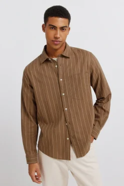 Outlet Springfield Chemise &agrave; rayures en lin