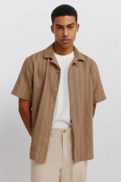 Springfield Chemise bowling manches courtes jacquard