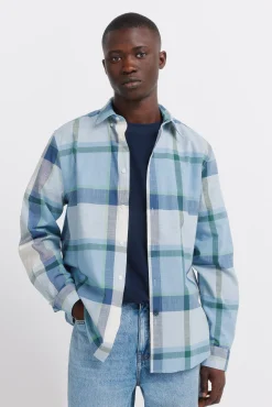 Discount Springfield Chemise en coton à carreaux légère