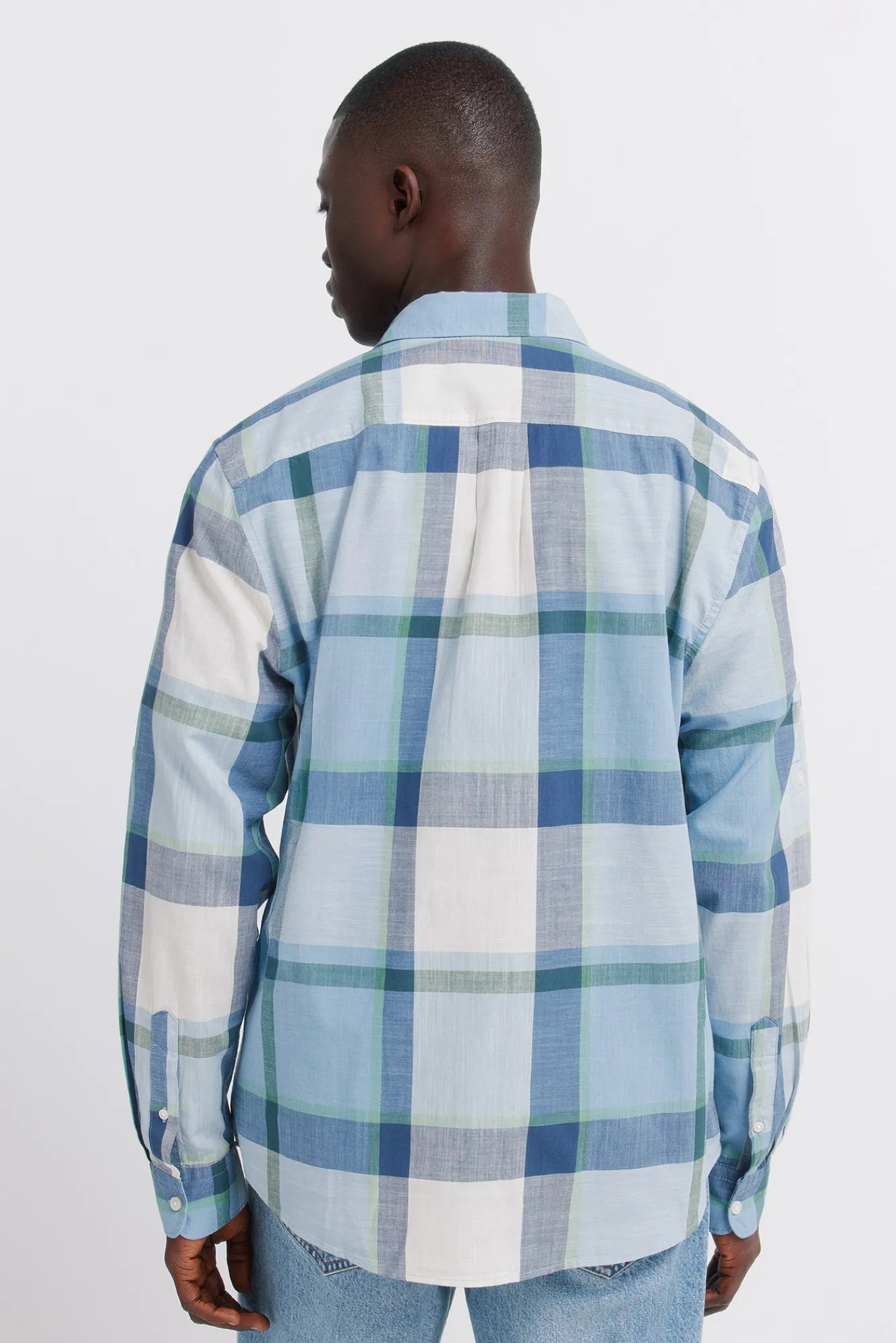 Discount Springfield Chemise en coton à carreaux légère