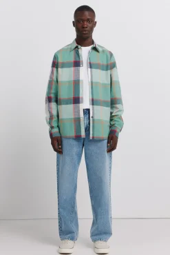 Discount Springfield Chemise en coton à carreaux légère