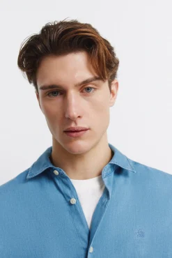Best Springfield Chemise en denim bleu