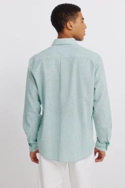 Sale Springfield Chemise en lin à rayures