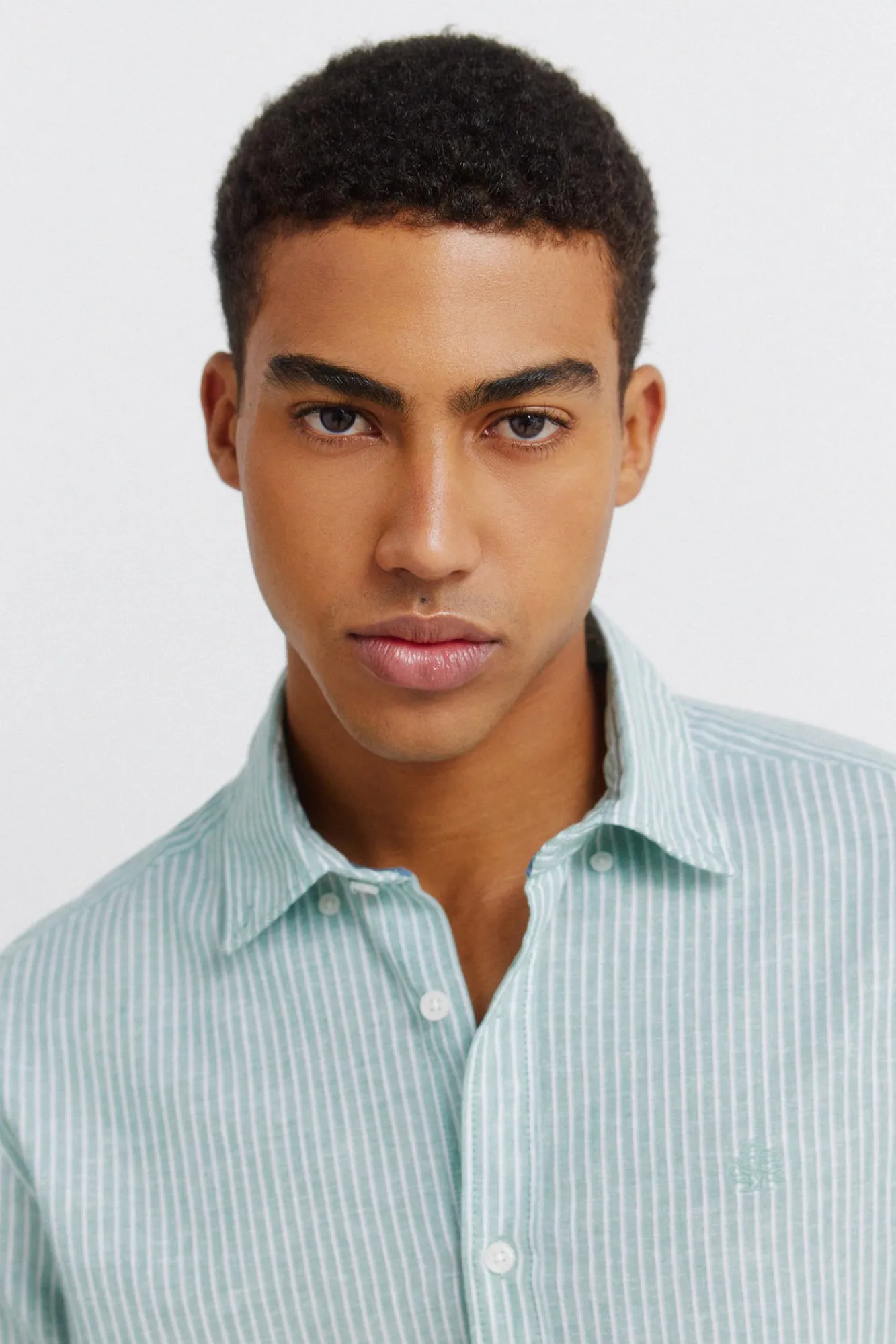 Sale Springfield Chemise en lin à rayures