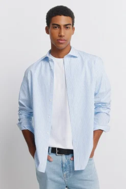 Sale Springfield Chemise en popeline bleu
