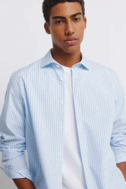 Sale Springfield Chemise en popeline bleu