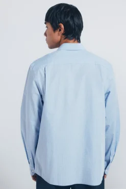 New Springfield Chemise en popeline bleu