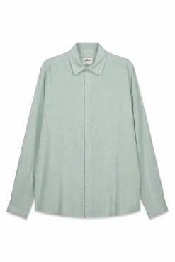 Best Springfield Chemise fil à fil en lin et viscose