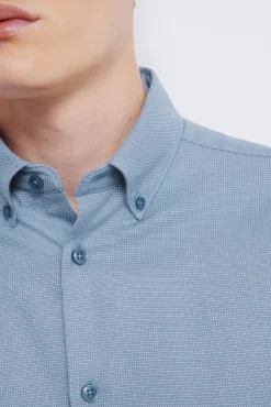 Sale Springfield Chemise habill&eacute;e structur&eacute;e bicolore