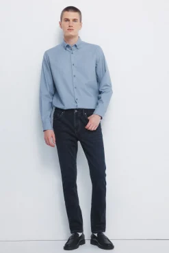 Sale Springfield Chemise habill&eacute;e structur&eacute;e bicolore