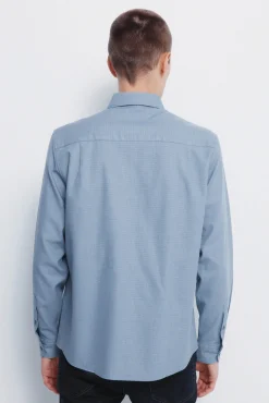 Sale Springfield Chemise habill&eacute;e structur&eacute;e bicolore
