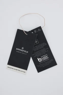 Sale Springfield Chemise habill&eacute;e structur&eacute;e bicolore
