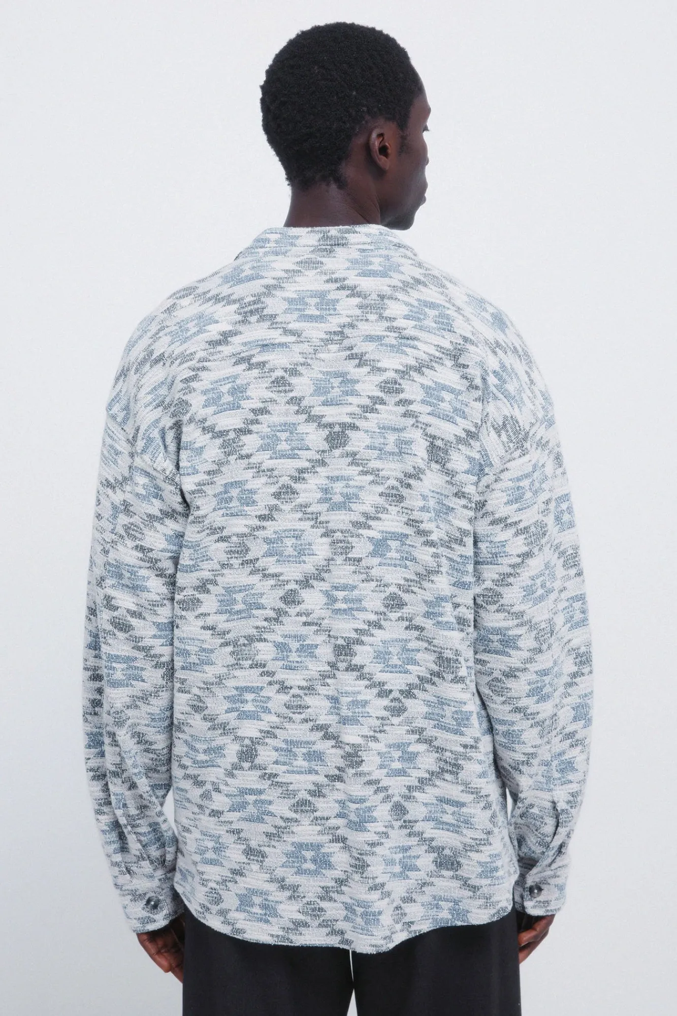 Springfield Chemise jacquard ethnique bleu