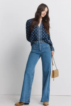 Springfield Chemise manches longues imprim&eacute;e