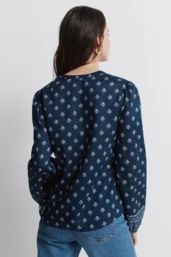 Springfield Chemise manches longues imprim&eacute;e