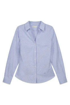 Springfield Chemise Oxford en coton à col en V