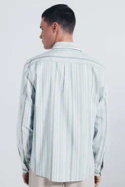 Discount Springfield Chemise Oxford rayures vert