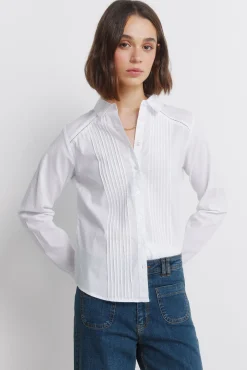 Springfield Chemise plissée manches longues