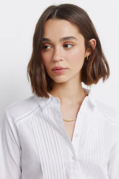 Springfield Chemise pliss&eacute;e manches longues