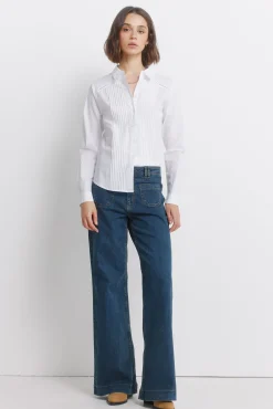 Springfield Chemise plissée manches longues