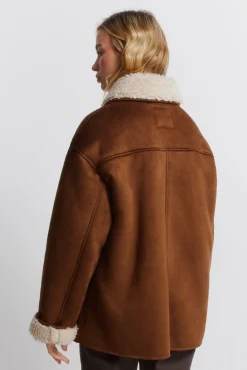Outlet Springfield col en manteau vison