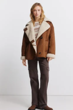 Outlet Springfield col en manteau vison