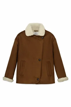 Outlet Springfield col en manteau vison