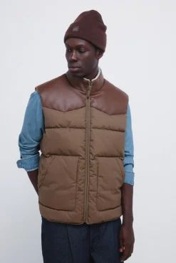 Discount Springfield Gilet matelass&eacute; contrast&eacute; imprimé