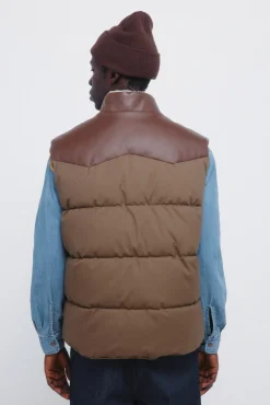 Discount Springfield Gilet matelass&eacute; contrast&eacute; imprimé
