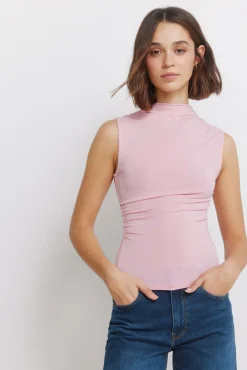 Outlet Springfield Haut froncé rose