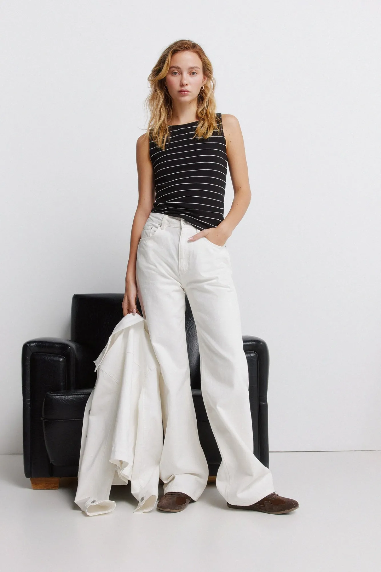 Best Springfield Haut sans manches col rond en coton