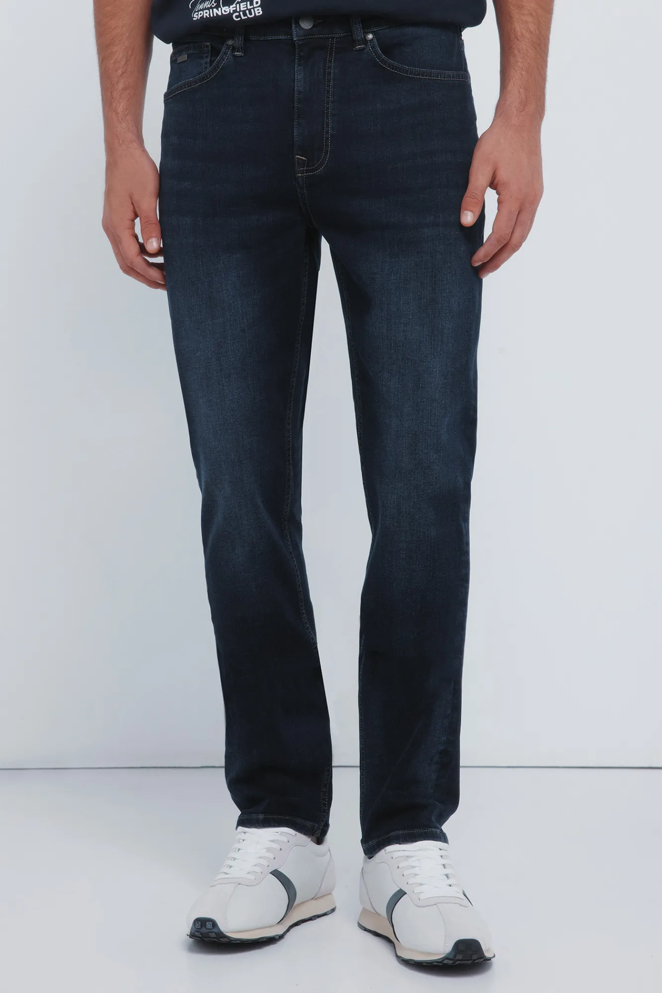 Discount Springfield Jean slim très foncé bleu