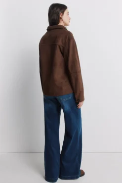 Online Springfield Jeans amples taille haute bleu